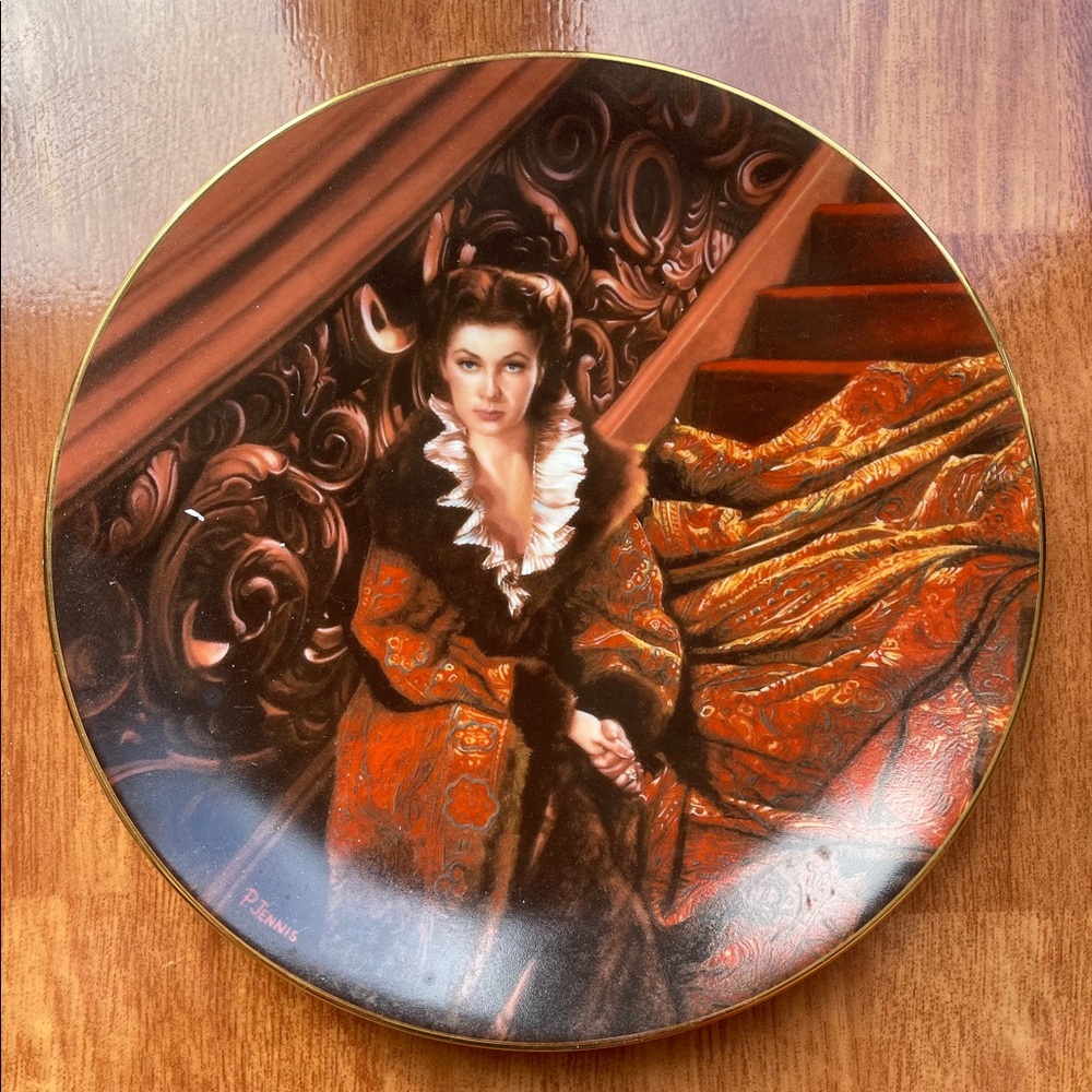 Gone with the wind plate 1991 plate No 6435C